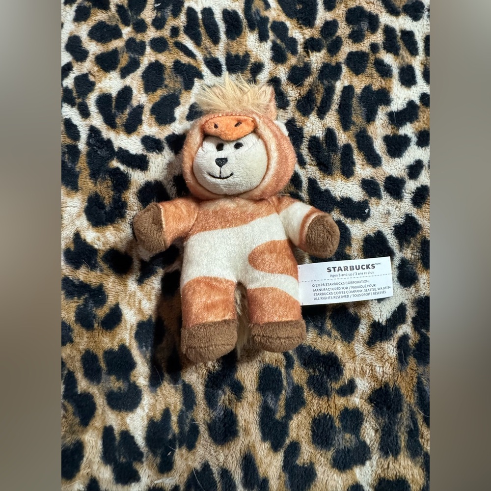 2026 Starbucks Year of the Horse Bearista Plush Keychain